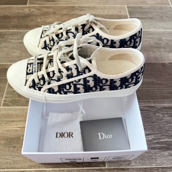 DIOR The Walk\'n Dior Deep Blue Dior Oblique Sneakers size 8.5 (Brand New)